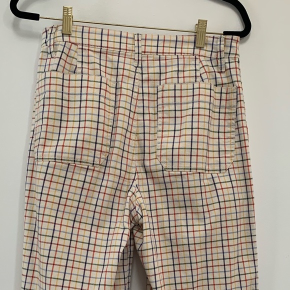 Emmett Wide-leg Crop Pant in Rainbow Plaid - Picture 4 of 6